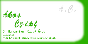 akos czipf business card
